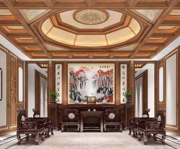 Chinese Style A Living Room-ID:442137003