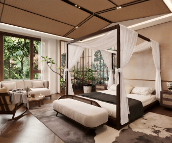 Wabi-sabi Style Guest Room-ID:731693985