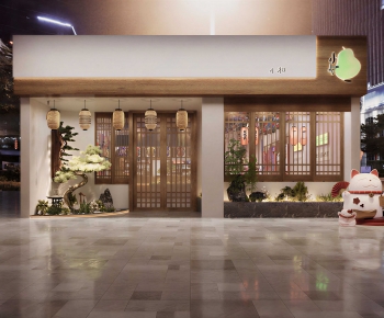 Japanese Style Facade Element-ID:976078997