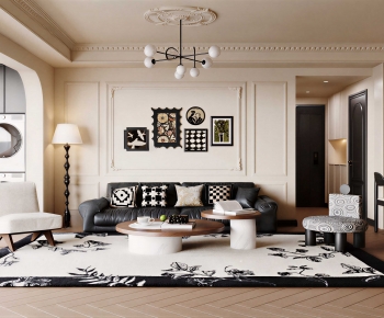 French Style A Living Room-ID:736792092