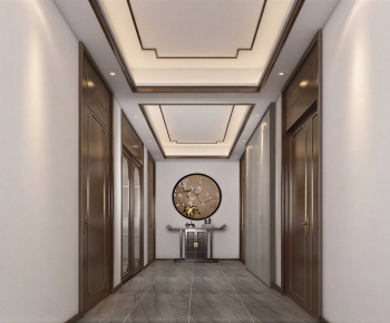 New Chinese Style Hallway-ID:808839878