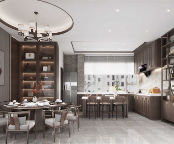 New Chinese Style Open Kitchen-ID:592129256