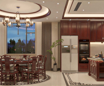 New Chinese Style Dining Room-ID:143120342