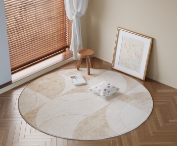 French Style Circular Carpet-ID:365721941