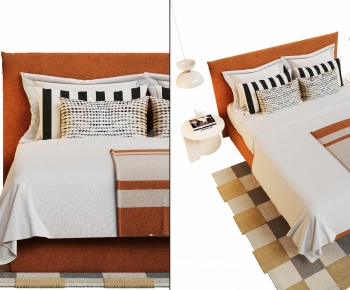 Modern Double Bed-ID:371678118