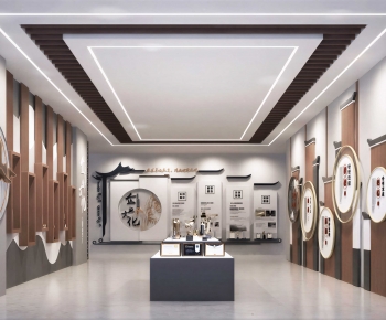 New Chinese Style Exhibition Hall-ID:466244947