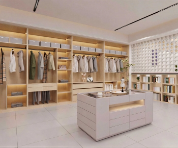 Modern Clothes Storage Area-ID:939776909