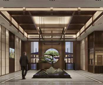 New Chinese Style Lobby Hall-ID:887912997
