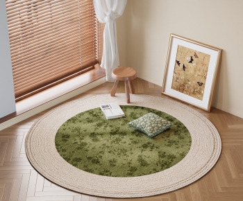 French Style Circular Carpet-ID:420440918