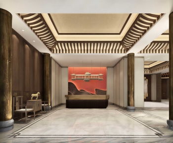New Chinese Style Lobby Hall-ID:176913029