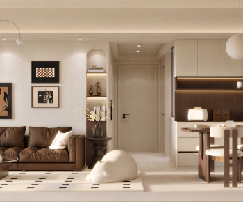Modern A Living Room-ID:822582964