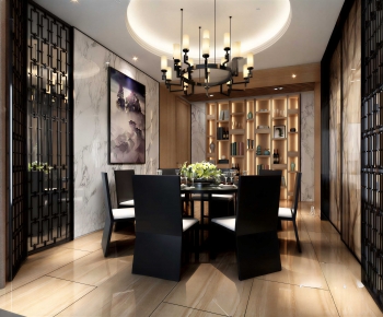 New Chinese Style Dining Room-ID:497460482