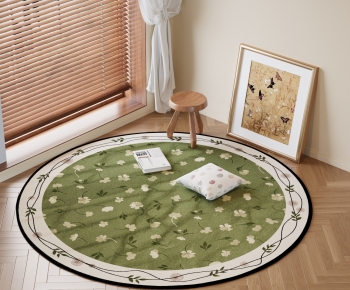 French Style Circular Carpet-ID:421916016