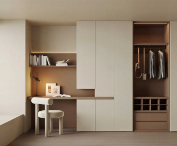 Modern Clothes Storage Area-ID:653481963
