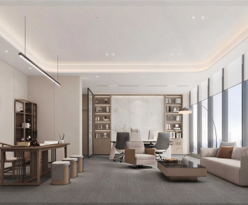 New Chinese Style Manager's Office-ID:106405028