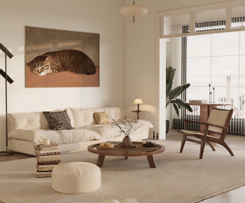 Wabi-sabi Style A Living Room-ID:567400935