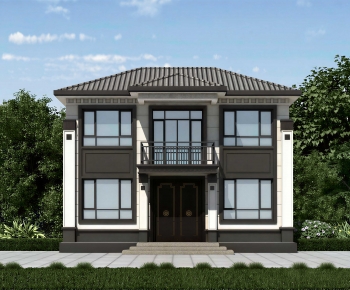 New Chinese Style Detached Villa-ID:366600994
