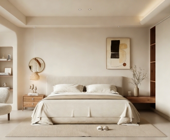 Wabi-sabi Style Bedroom-ID:292237048