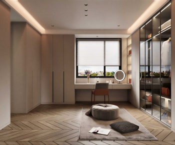 Modern Clothes Storage Area-ID:865330939