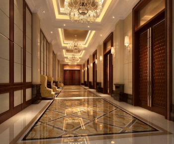 European Style Corridor Elevator Hall-ID:186479118