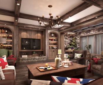 American Style A Living Room-ID:763000979