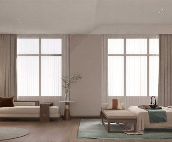 New Chinese Style Bedroom-ID:755940915