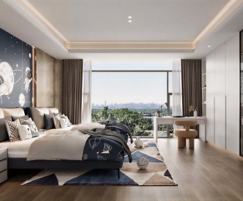 Modern Boy's Room And Son's Room-ID:597398041