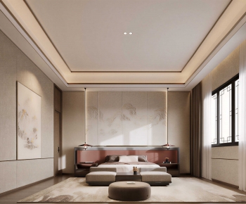 New Chinese Style Bedroom-ID:358258965