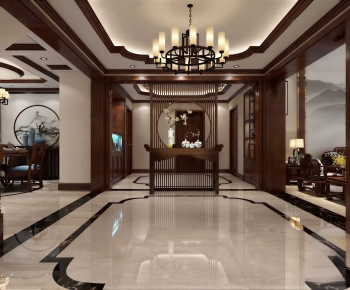 New Chinese Style Hallway-ID:336148024