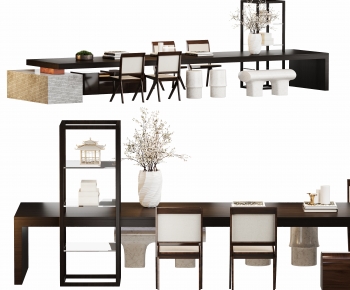 New Chinese Style Tea Tables And Chairs-ID:707478056