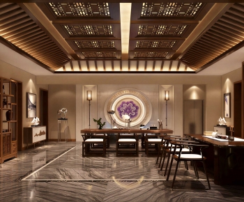 New Chinese Style Tea House-ID:676621916