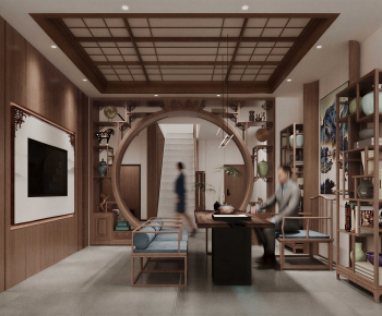 New Chinese Style Tea House-ID:436889899
