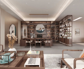 New Chinese Style Manager's Office-ID:700140957