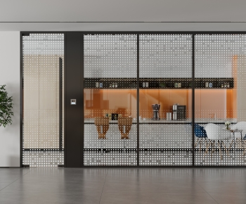 Modern Glass Screen Partition-ID:808594943