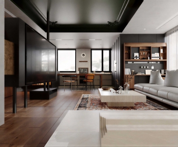 Modern A Living Room-ID:700536019