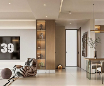 Modern A Living Room-ID:495811948