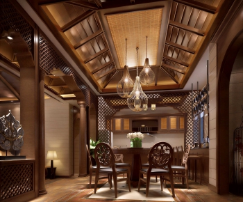 New Chinese Style Dining Room-ID:429878001