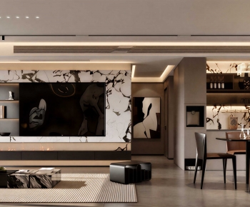 Modern A Living Room-ID:828672899