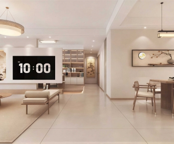 New Chinese Style A Living Room-ID:531516085