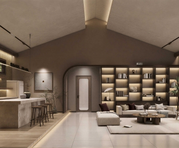 Wabi-sabi Style A Living Room-ID:708966974