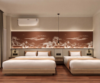 New Chinese Style Bedroom-ID:492806919
