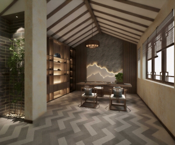 New Chinese Style Tea House-ID:935517075