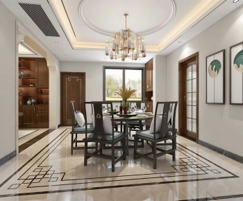 New Chinese Style Dining Room-ID:269395118
