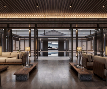 New Chinese Style Lobby Hall-ID:663613081