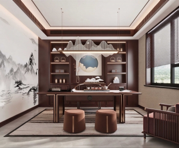 New Chinese Style Tea House-ID:296267039