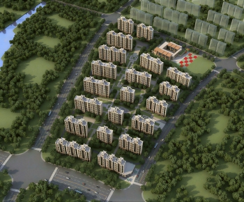 Modern Architectural Bird's-eye View Planning-ID:514470104