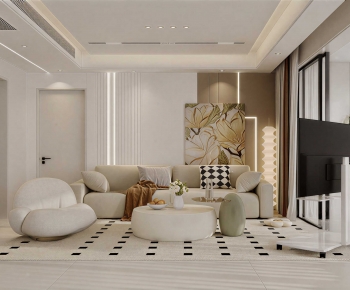 Modern A Living Room-ID:888509047