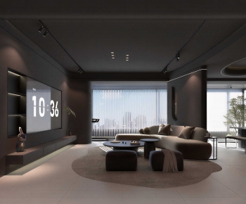 Modern A Living Room-ID:555529625