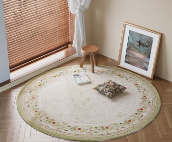 French Style Circular Carpet-ID:152992965