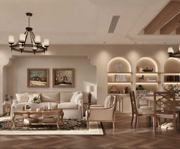 Mediterranean Style A Living Room-ID:891094928